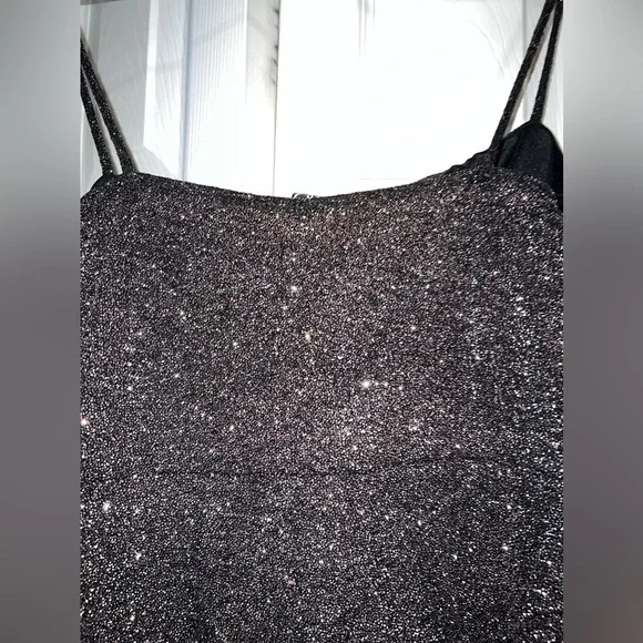 Black Glittery Windsor Dress | Women’s Large - Picture 1 of 15